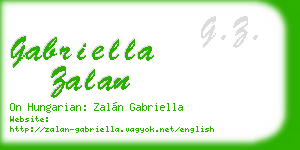 gabriella zalan business card